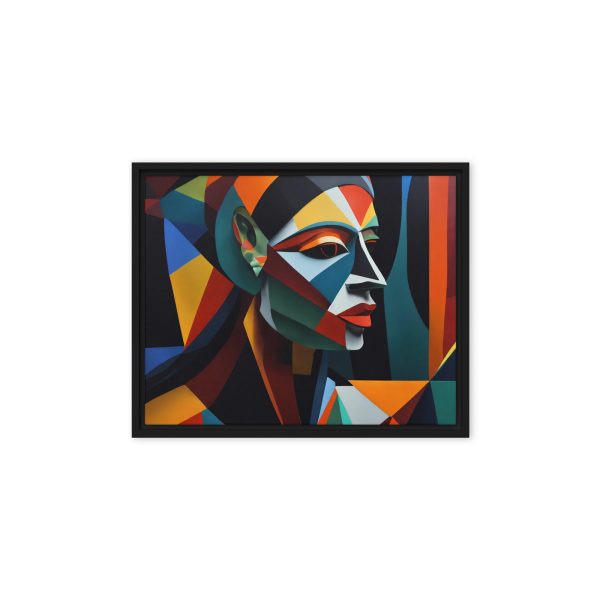 Geometric Woman in Vibrant Colors