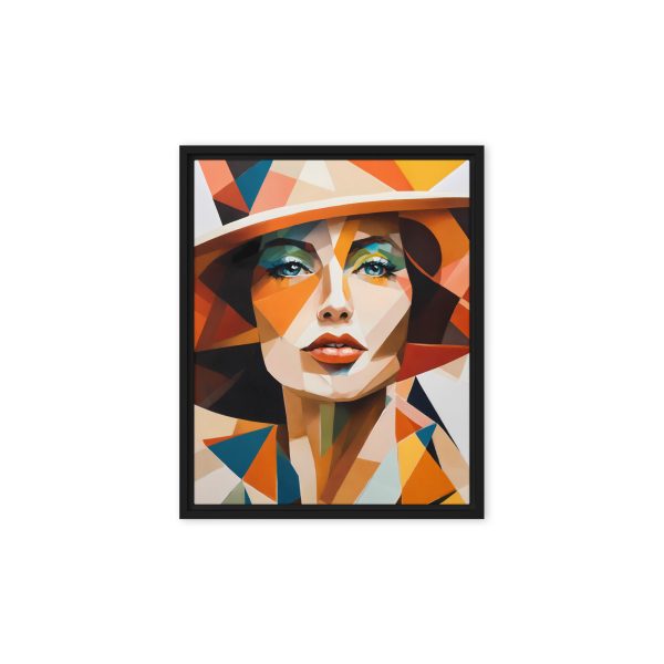 Prism of Elegance: Modern Geometric Portrait - Image 2