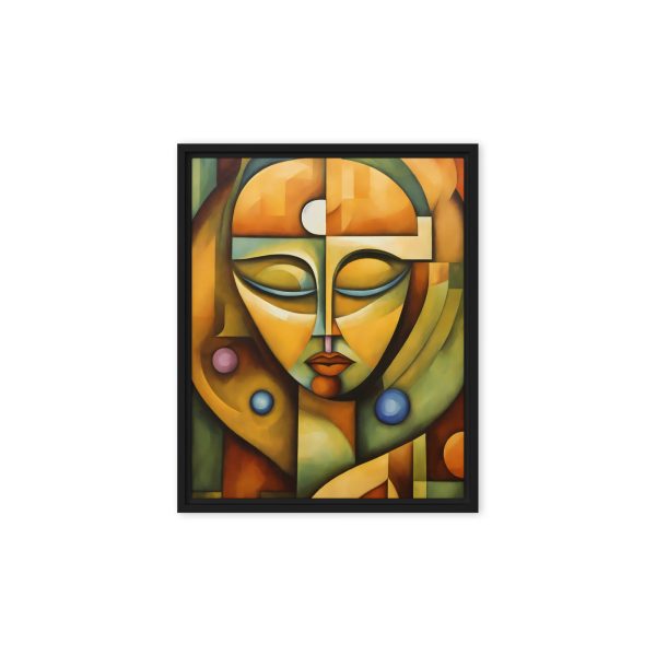 Facets of Harmony: Cubist Portrait Canvas - Image 2