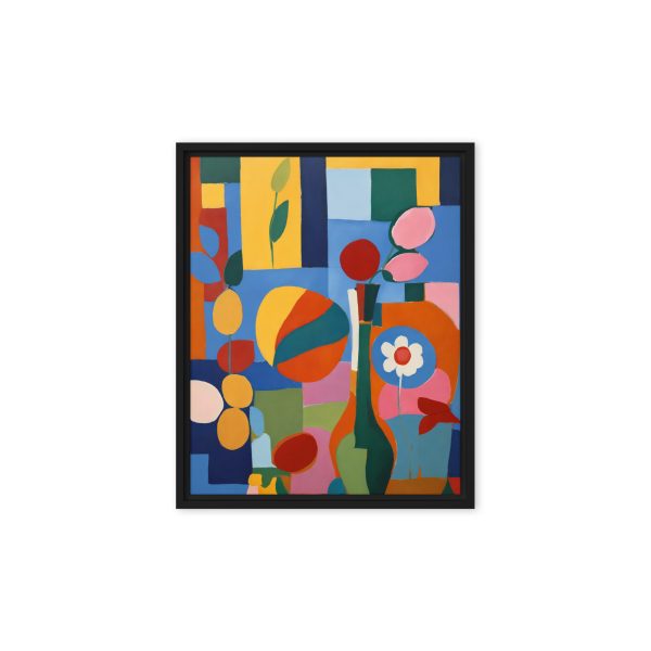 Cubist Garden Abstract Canvas Print - Image 2