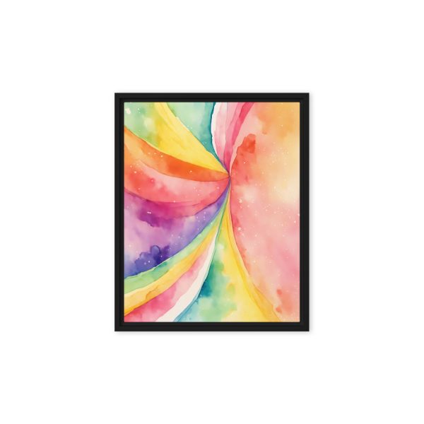 Rainbow Burst Watercolor Canvas Print - Image 2