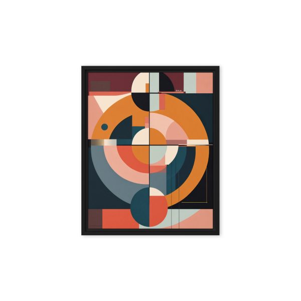 Geometric Harmony Abstract Canvas Print - Image 2