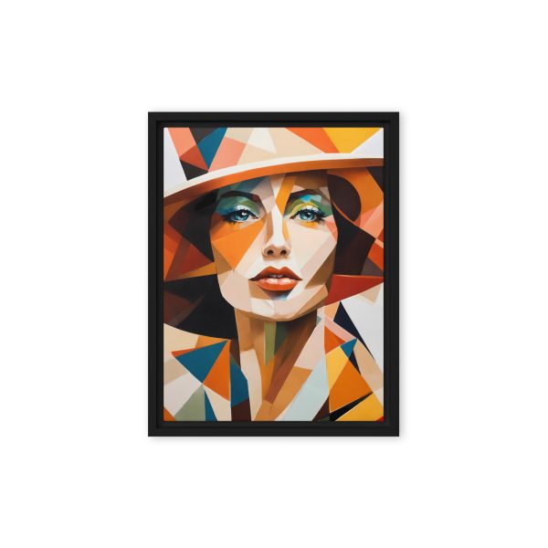 Prism of Elegance: Modern Geometric Portrait - Image 3