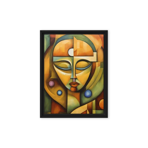 Facets of Harmony: Cubist Portrait Canvas - Image 3