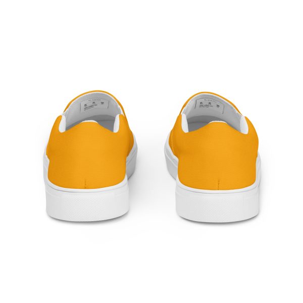 Bold Orange Men’s slip-on canvas shoes - Image 3