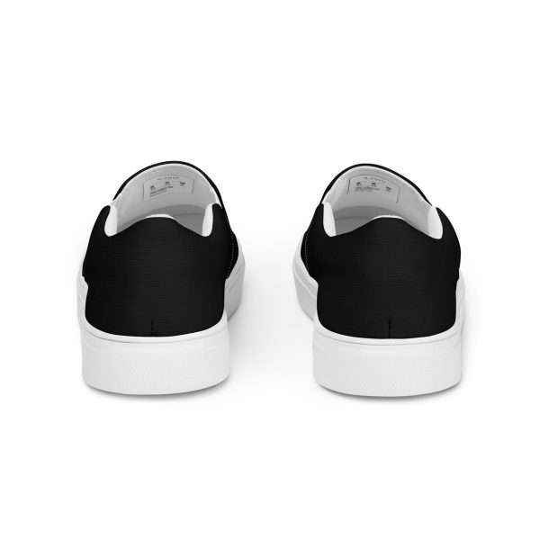 Black Men’s slip-on canvas shoes - Image 3