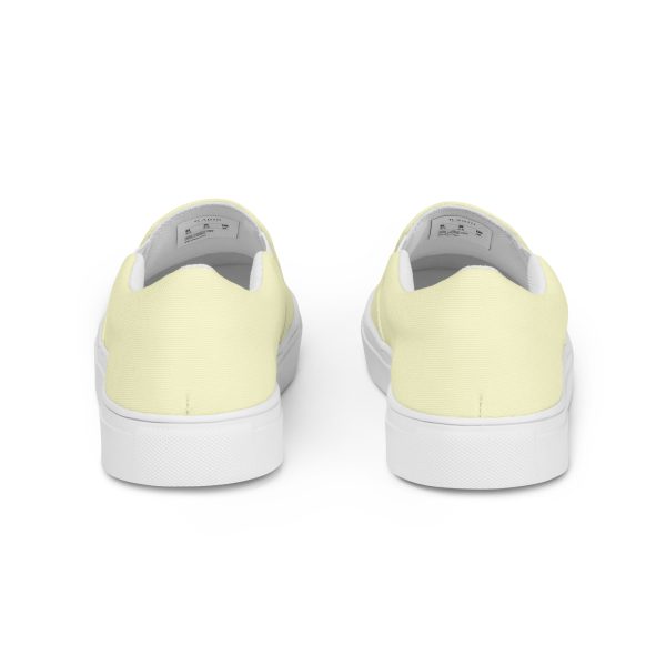 Cream Men’s slip-on canvas shoes - Image 3