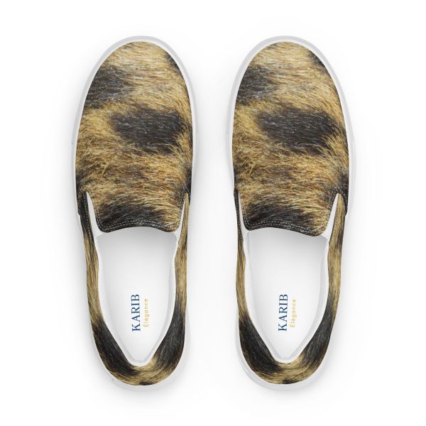 Men’s Leopard slip-on canvas shoes