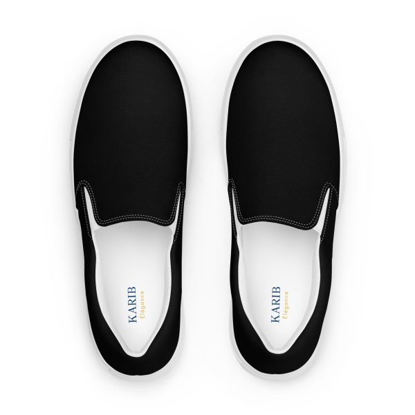 Black Men’s slip-on canvas shoes