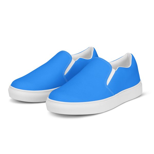 Ocean Blue Men’s slip-on canvas shoes - Image 2