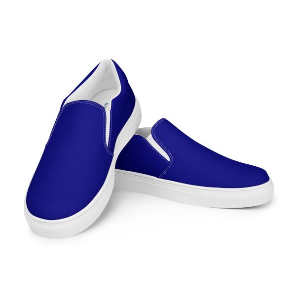 Navy Men’s slip-on canvas shoes