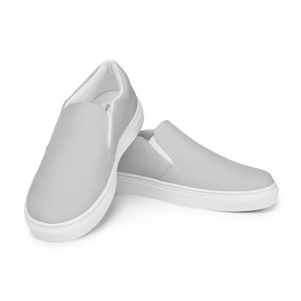 Gray Men’s slip-on canvas shoes - Image 2