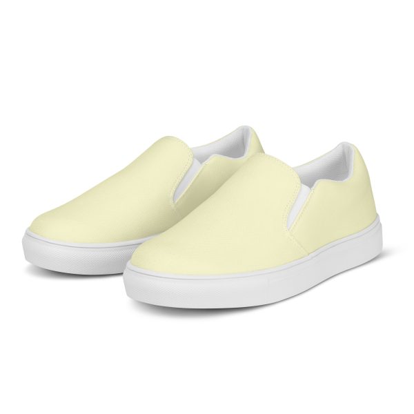 Cream Men’s slip-on canvas shoes - Image 2