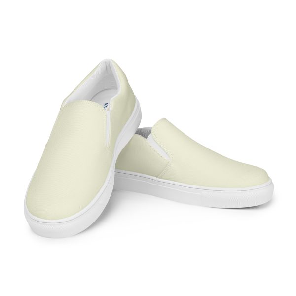 Casual Beige Men’s slip-on canvas shoes