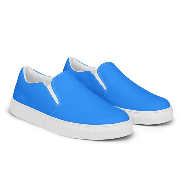 Ocean Blue Men’s slip-on canvas shoes - Image 4