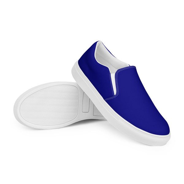 Navy Men’s slip-on canvas shoes - Image 2