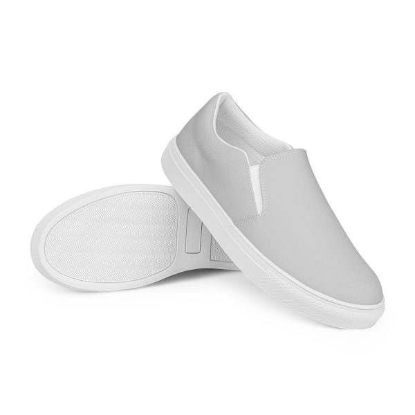 Gray Men’s slip-on canvas shoes