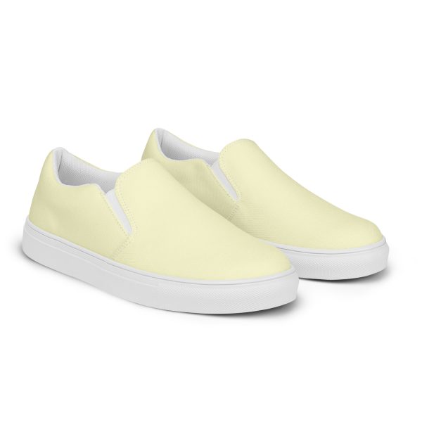 Cream Men’s slip-on canvas shoes - Image 4