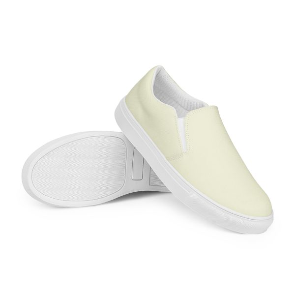 Casual Beige Men’s slip-on canvas shoes - Image 2