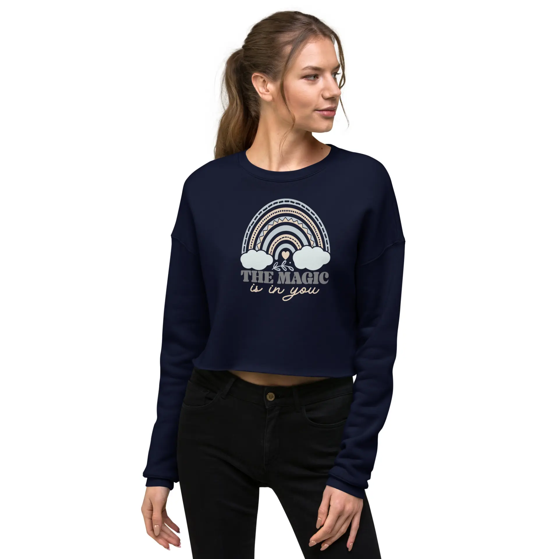The Magic is in You Crop Sweatshirt - Image 3