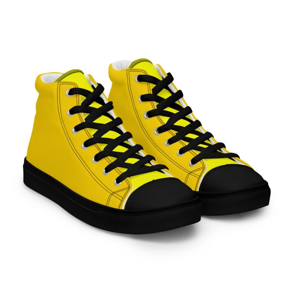 Sunshine Splash Women’s high top canvas shoes - Image 9