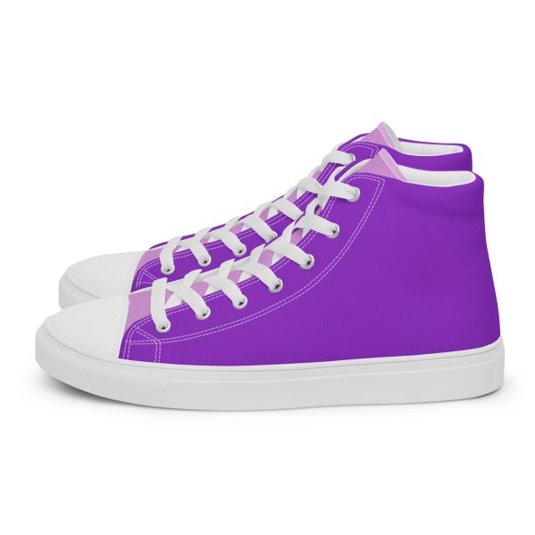 Island Orchid Women’s high top canvas shoes - Image 2