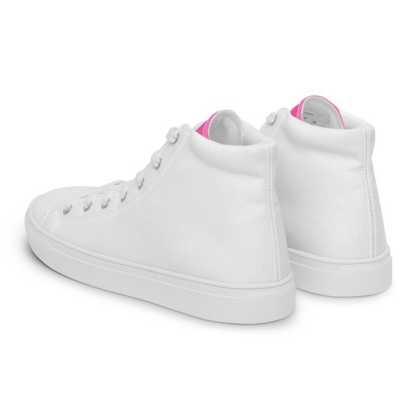 Pink Paradise Women’s high top canvas shoes - Image 4