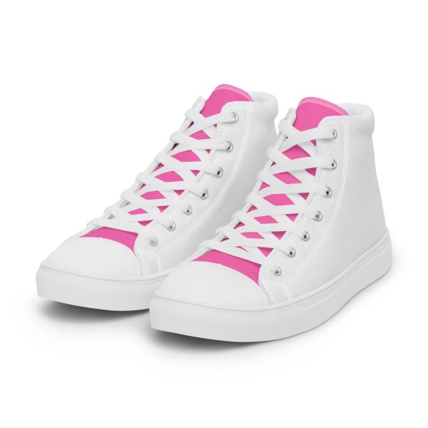 Pink Paradise Women’s high top canvas shoes