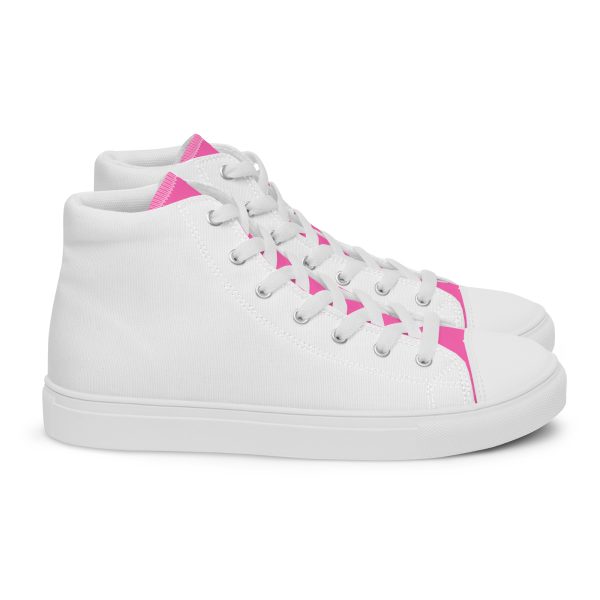 Pink Paradise Women’s high top canvas shoes - Image 7