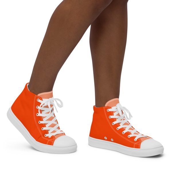 Coral Reef Women’s high top canvas shoes - Image 3