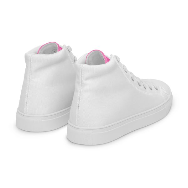 Pink Paradise Women’s high top canvas shoes - Image 8