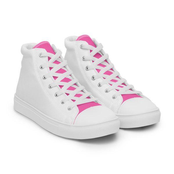 Pink Paradise Women’s high top canvas shoes - Image 9