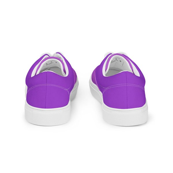 Dark & Medium Orchid Women’s lace-up canvas shoes - Image 4