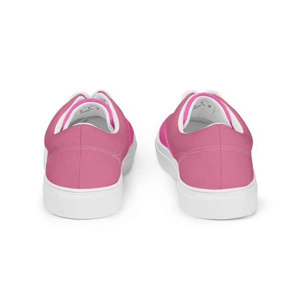 Pale Violet & Hot Pink Women’s lace-up canvas shoes - Image 4