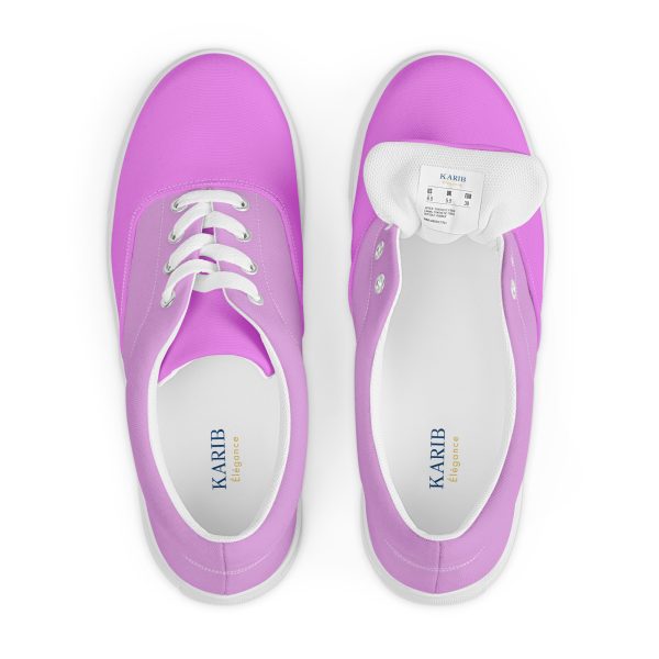 Violet Plum Women’s lace-up canvas shoes - Image 3