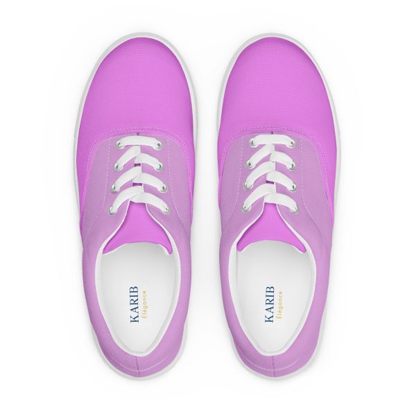 Violet Plum Women’s lace-up canvas shoes