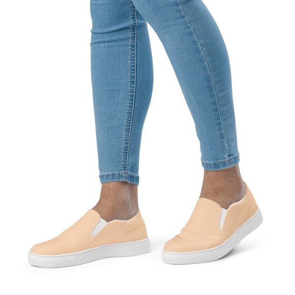 Peach Puff Women’s slip-on canvas shoes - Image 2