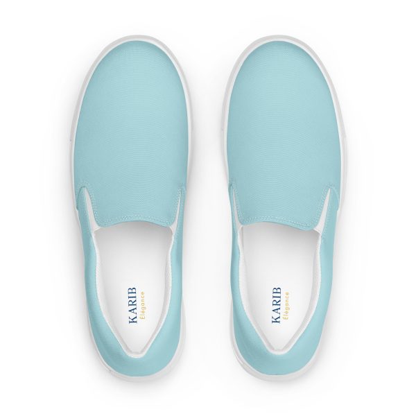 Powdered Blue Women’s slip-on canvas shoes