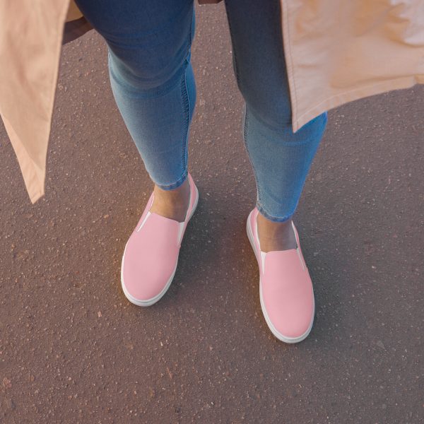 Pink Women’s slip-on canvas shoes