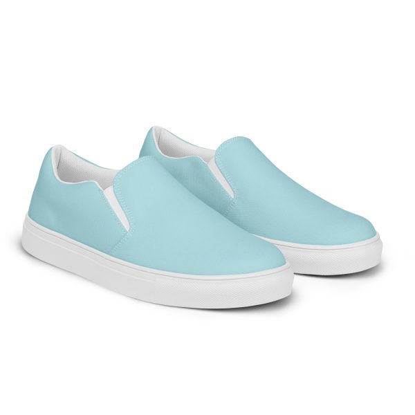 Powdered Blue Women’s slip-on canvas shoes - Image 4