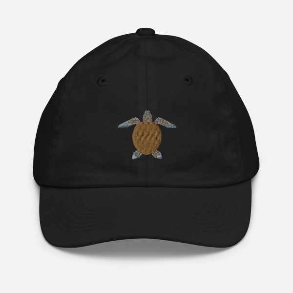 Leather Turtle Youth baseball cap