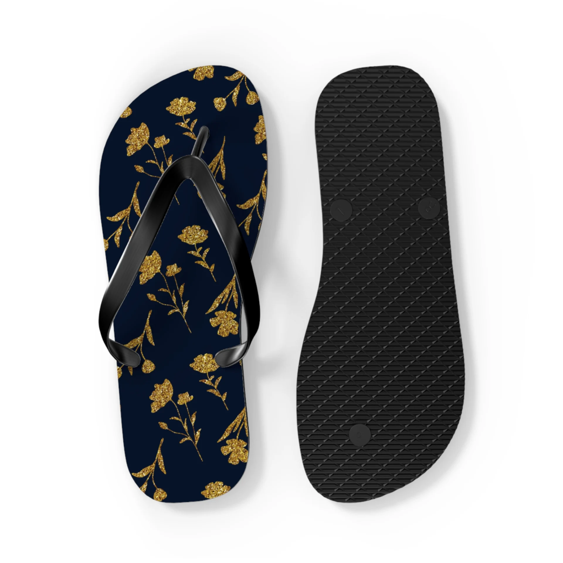 Blue Lily flip flops - Image 2